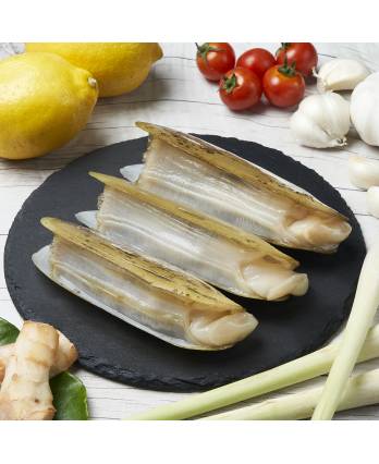 竹节蚌 Bamboo Razor Clam 8-10 (1KG*10PKT/CTN)