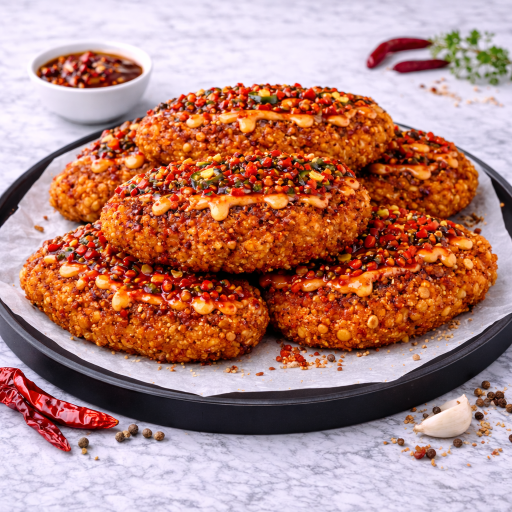 麻辣鸡肉汉堡 CHICKEN PATTY IN BATTER(MALA)(900G/PKT)