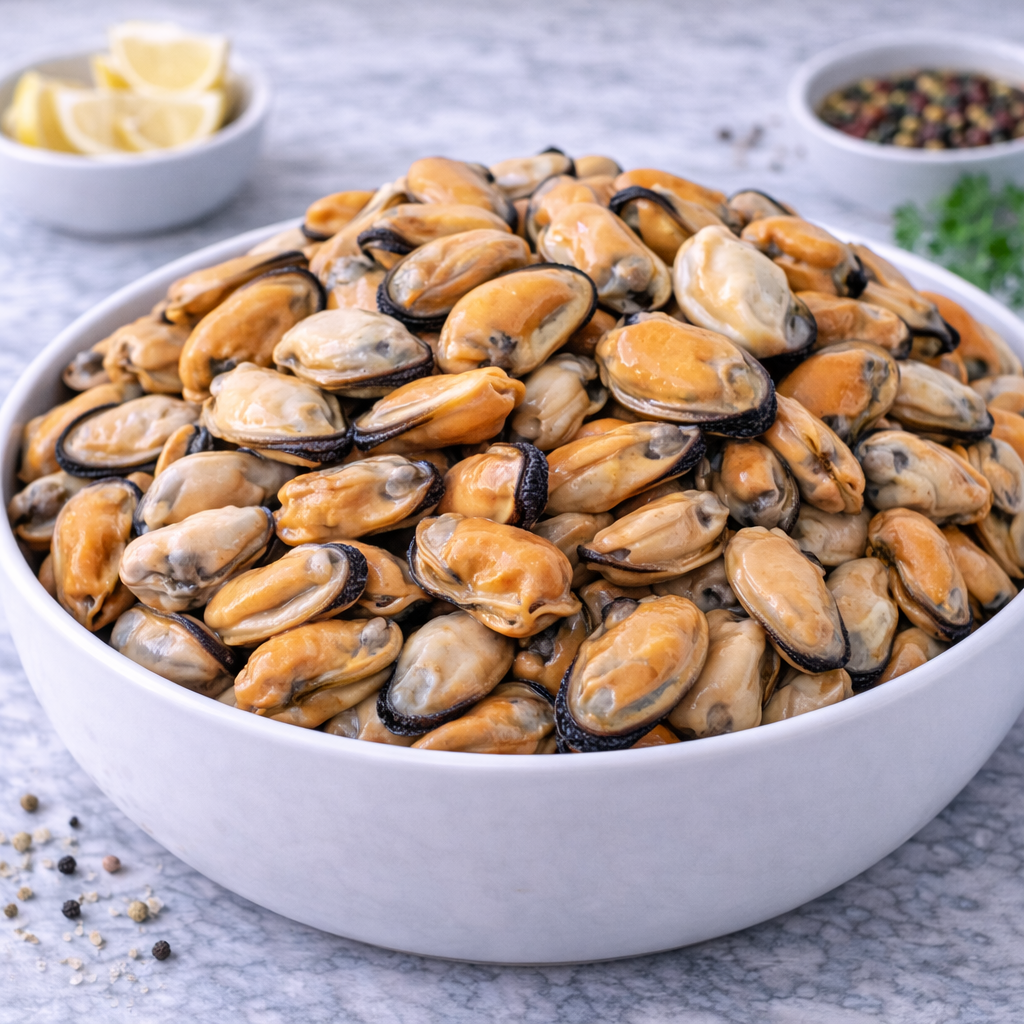 E进口淡菜肉 BLUE OCEANS MUSSEL MEAT (1KG/PKT)