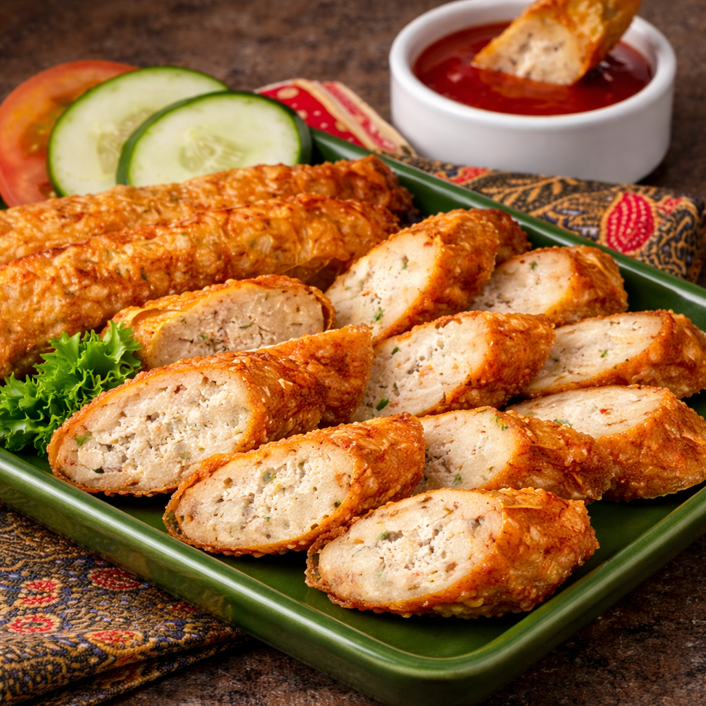 五香条（L）FRIED NGOH HIANG ROLL(10PCS/PKT)