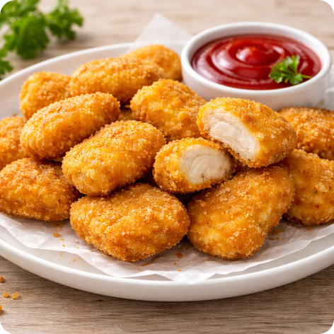 J麦金鸡 CHICKEN NUGGET(1KG/PKT)