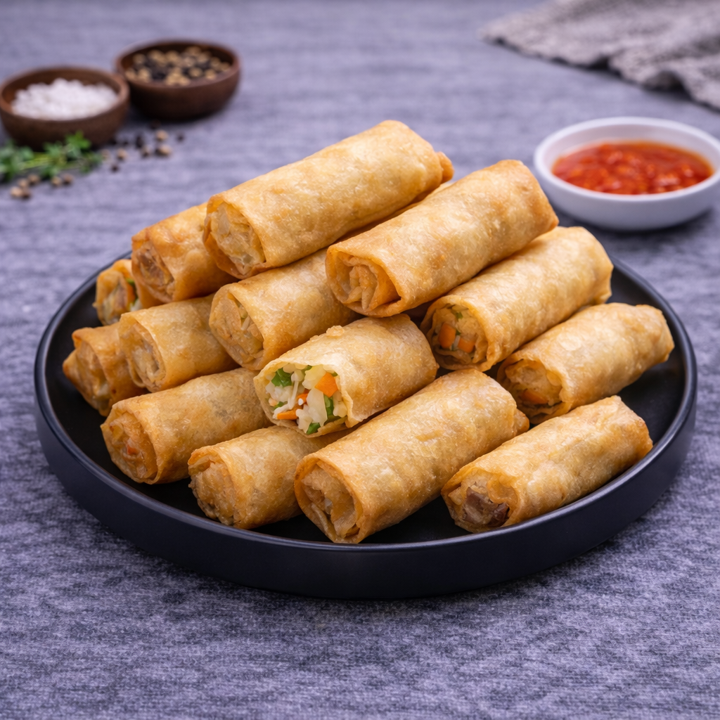 小春卷 VEGETABLE SPRING ROLL (S) (20PCS*8PKT/CTN)